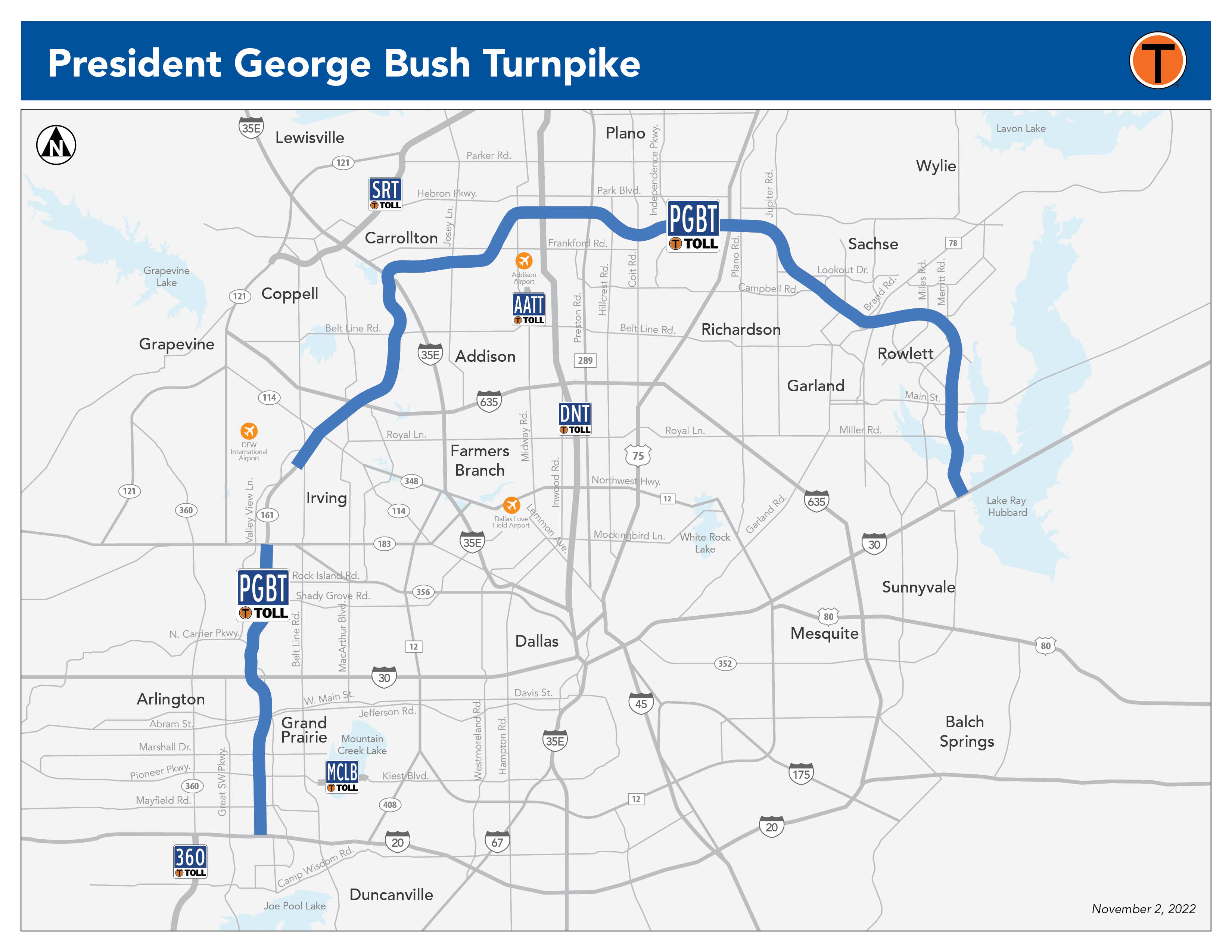 PGBT Corridor Map