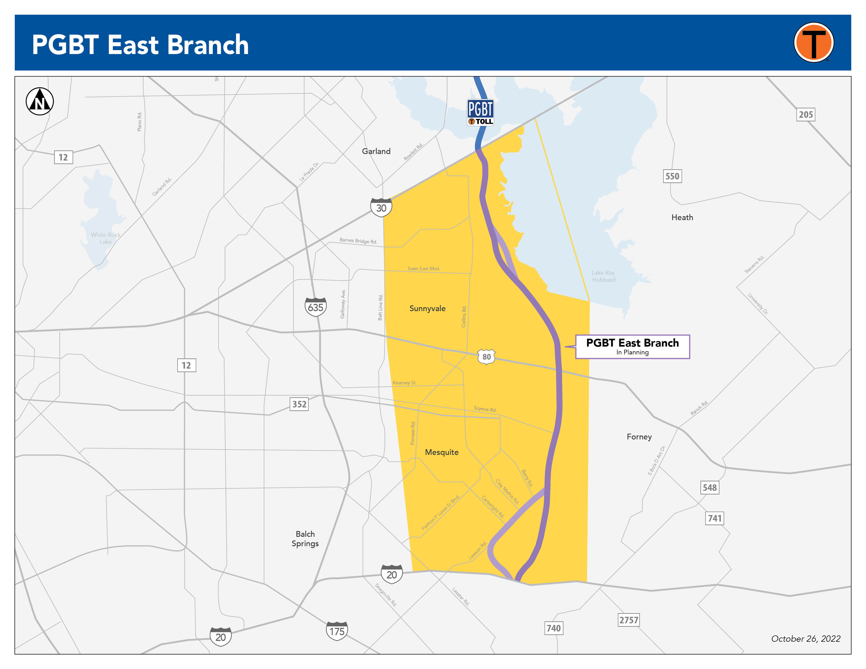 PGBT East Branch Project Map